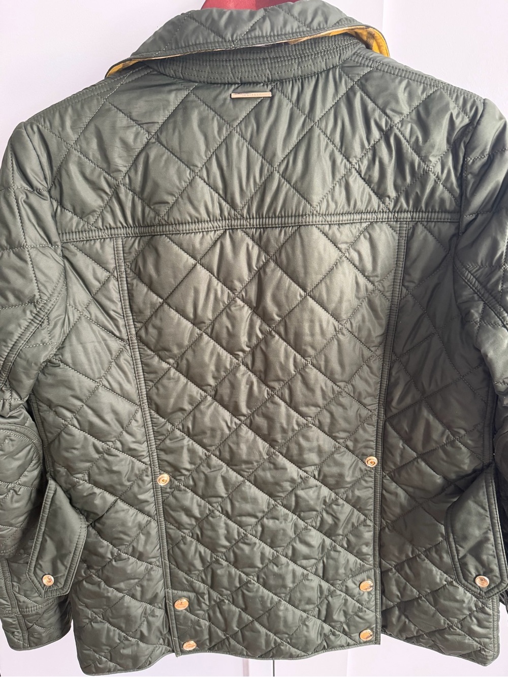 Burberry Olive Green Quilted Utility Jacket for Women - Picture 3 of 7